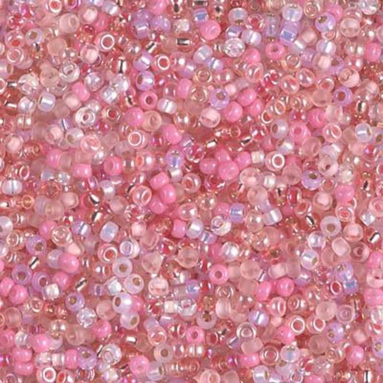 Miyuki 11 Round Seed Bead, 11-MIX-03, Mix - Pretty in Pink, 22 grams